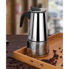 Cafetiera, espresso maker, otel inoxidabil, 300 ml, 6 cesti