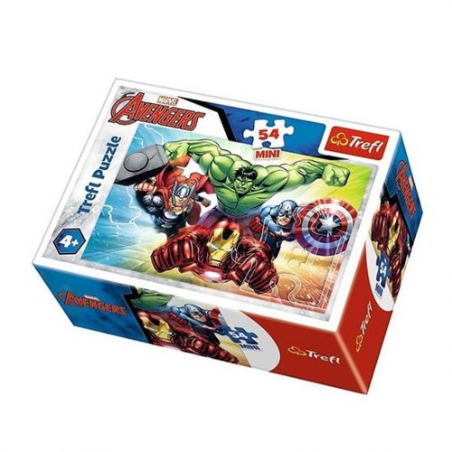 Mini puzzle Trefl Avengers (Razbunatorii), 54 piese, model 2