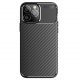 Husa Carbon Fiber pentru Apple iPhone 16 Plus, aspect carbon, neagra