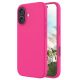 Husa Apple iPhone 16 Plus, Luxury Silicone, catifea in interior, roz ciclam