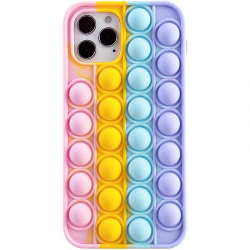 Husa antistres Pop It! pentru Apple iPhone 12 Pro, multicolora, model 1