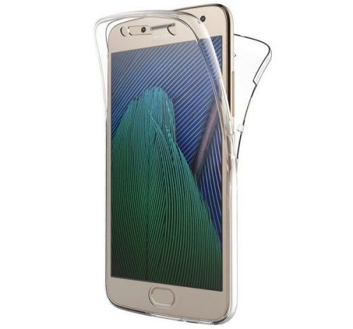 Husa Full TPU 360° pentru Motorola Moto G5 Plus (fata + spate), transparenta