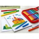 Set carioci Faber-Castell, 12 culori, super washable