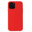 Husa Apple iPhone 12 /iPhone 12 Pro, Luxury Silicone, catifea in interior, rosu