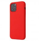 Husa Apple iPhone 12 /iPhone 12 Pro, Luxury Silicone, catifea in interior, rosu