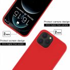 Husa Apple iPhone 12 /iPhone 12 Pro, Luxury Silicone, catifea in interior, rosu