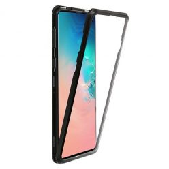   Husa de protectie Magnet Glass 360° pentru OnePlus 8, sticla fata + spate, neagra