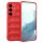 Husa Samsung Galaxy A54, Wave Silicone, protectie camera, catifea in interior, pure red