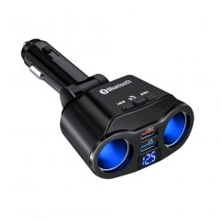   Modulator FM Bluetooth A9, Dual USB max. 4.8A, 2 adaptoare bricheta (splitter), Hands Free, ecran LED, negru