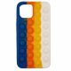 Husa antistres Pop It! pentru Apple iPhone 12 / 12 Pro, multicolor, model 5