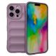 Husa Apple iPhone 16 Pro, Wave Silicone, protectie camera, catifea in interior, light purple