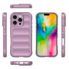 Husa Apple iPhone 16 Pro, Wave Silicone, protectie camera, catifea in interior, light purple