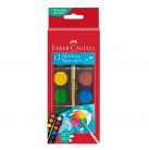 Set 12 acuarele Faber-Castell, pensula inclusa