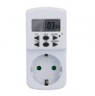 Priza programabila Unitec, programare minute/ore/zile, 16A / 3680 W, ecran LED, alba