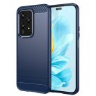 Husa protectie Honor 200 Lite, Carbon Stripe, TPU flexibil, albastra