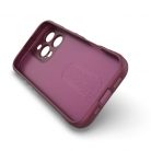 Husa Apple iPhone 16 Pro Max, Wave Silicone, protectie camera, catifea in interior, light purple