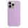 Husa Apple iPhone 15 Pro Max, Luxury Silicone, catifea in interior, mov lila