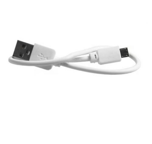 Cablu de incarcare MicroUSB, 15 cm, 1A, alb