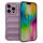 Husa Apple iPhone 14 Pro Max, Wave Silicone, protectie camera, catifea in interior, light purple