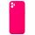 Husa Apple iPhone 11 Luxury Silicone, catifea in interior, protectie camere, roz ciclam