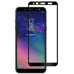   Folie sticla Samsung A6 Plus 2018, Full Glue Lion, margini negre