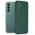 Husa Samsung Galaxy A14 5G, Luxury Silicone, protectie camera, catifea in interior, verde inchis