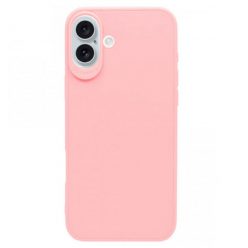   Husa protectie Apple iPhone 16, Matt TPU My Choice, silicon moale, roz pal