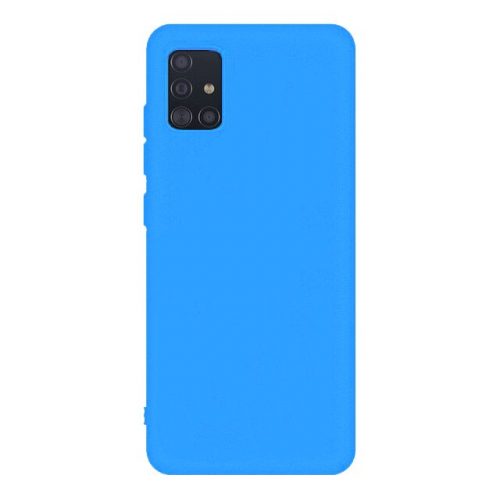 Husa Samsung Galaxy A41 Matt TPU, silicon moale, albastru deschis