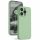 Husa Apple iPhone 14 Pro Max, Luxury Silicone, catifea in interior, protectie camere, verde maslina