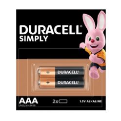 Set 2 baterii Duracell Simply LR3 (AAA), 1.5V