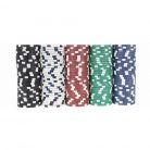 Set Poker Profesional 300 jetoane Poker Chips în servietă din aluminiu