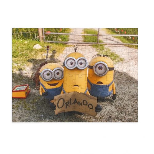 Puzzle 80 piese, 20 x 15 cm, personaje Minions, model 1