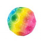 Minge saltareata Super Space Ball, 7 cm, lumini LED, roz/galben/albastru