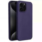 Husa Apple iPhone 16 Pro, Luxury Silicone, catifea in interior, indigo