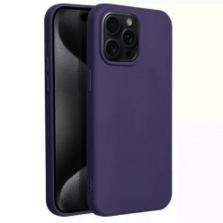   Husa Apple iPhone 16 Pro, Luxury Silicone, catifea in interior, indigo