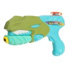 Jucarie pistol cu apa, 27 cm, plastic, Dinozaur, turcoaz/verde