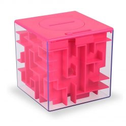 Jucarie pusculita labirint, roz, 8.5 x 8.5 cm