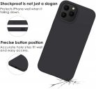 Husa Apple iPhone 14 Luxury Silicone, catifea in interior, protectie camere, negru