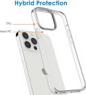 Husa protectie Apple iPhone 13 Mini, hybrid PC + TPU, transparenta