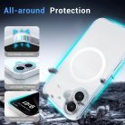 Husa protectie Apple iPhone 16, Magsafe, SnapOn, AntiDrop, Acryl+TPU, transparenta