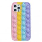 Husa antistres Pop It! pentru Apple iPhone 13 Pro, multicolora