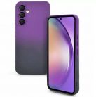 Husa Samsung Galaxy A13 4G, Luxury Ombre Silicone, catifea in interior, protectie camere, albastru/violet