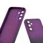 Husa Samsung Galaxy A13 4G, Luxury Ombre Silicone, catifea in interior, protectie camere, albastru/violet