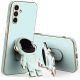 Husa Samsung Galaxy A12, Astronaut Case, protectie camera, functie stand expunere, albastru mint