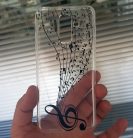 Husa de protecție pentru Samsung A6 Plus 2018, TPU transparent, model Music 2