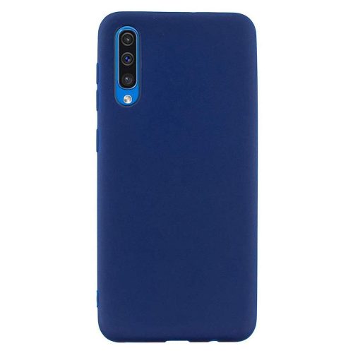 Husa Samsung Galaxy A50/A30s, Matt TPU, silicon moale, albastru inchis