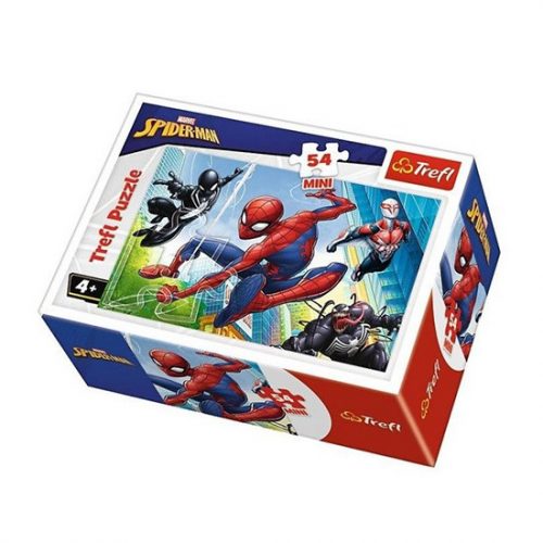 Mini puzzle Trefl Spiderman, 54 piese, model 1