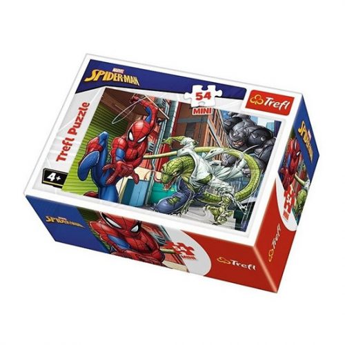 Mini puzzle Trefl Spiderman, 54 piese, model 3