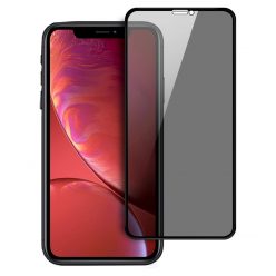   Folie sticla Apple iPhone 11 Pro / iPhone XS / iPhone X, Full Glue Privacy, margini negre