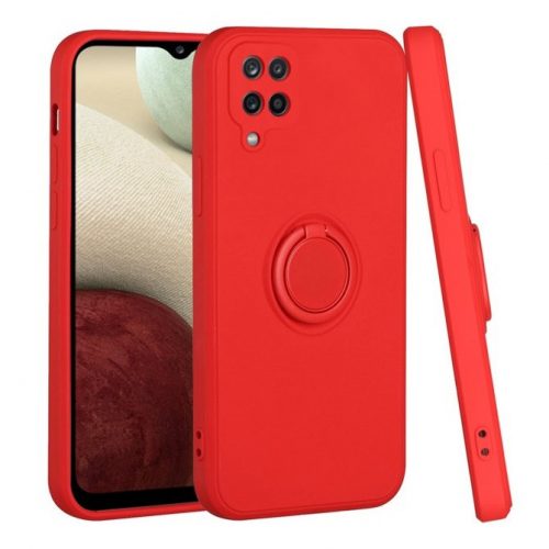 Husa protectie Finger Ring pentru Samsung Galaxy A22 4G, rosie